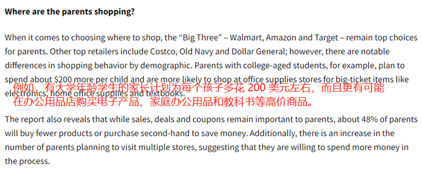购物支出上涨22%，今年返校季商机大爆发