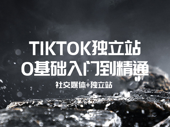 TikTok+独立站从0到精通，全程课程【免费学】，助你轻松开启跨境电商新篇章！