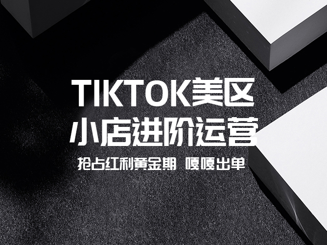 TikTok Shop美区小店进阶运营 视频课程【免费分享】