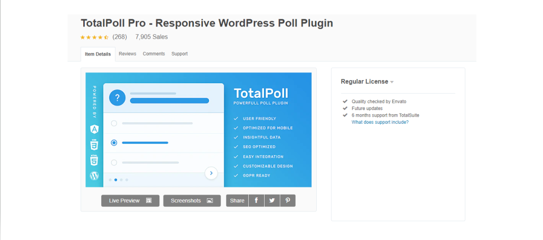 TotalPoll Pro v4.11.0破解版：WordPress投票插件的新选择